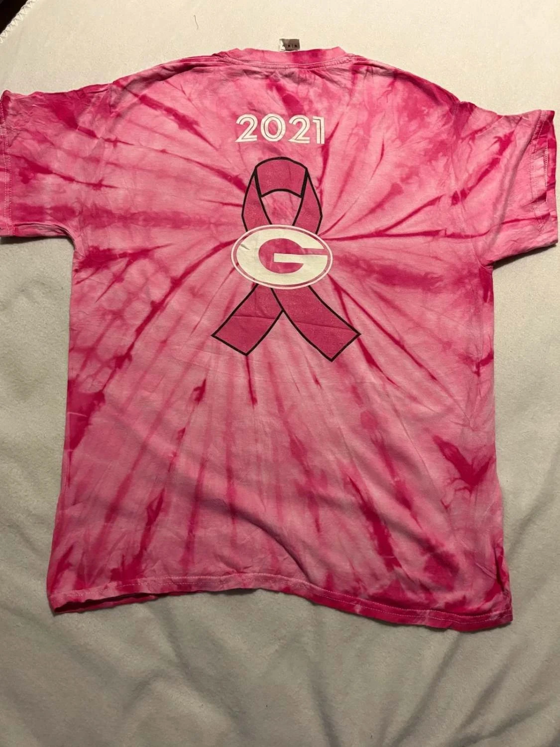T-shirt tie-dye rosa Pink Out Tamanho M – photo 3